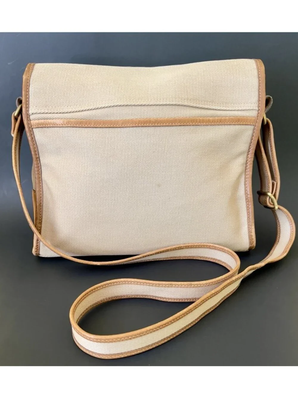 Vintage Ghurka Marley Hodgson No 58 The Catcher Bag Khaki Canvas Tan Leather
